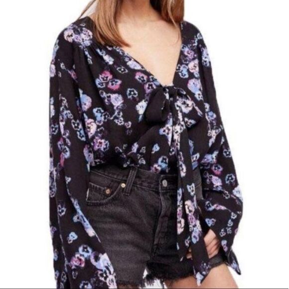 NWT Free People Forties Feels Floral Bodysuit - Picture 8 of 10
